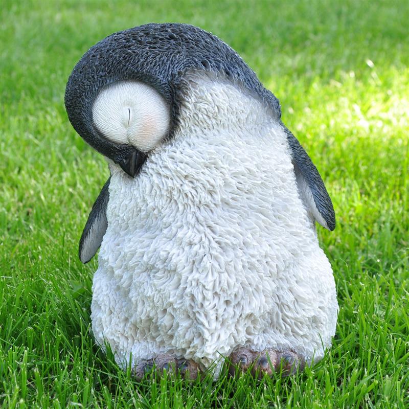 Dekofigur Gartenfigur Pinguin 20 x 14 cm
