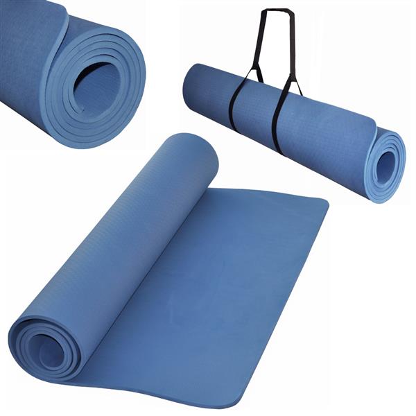Yogamatte blau 198 x 100 x 0,8 cm