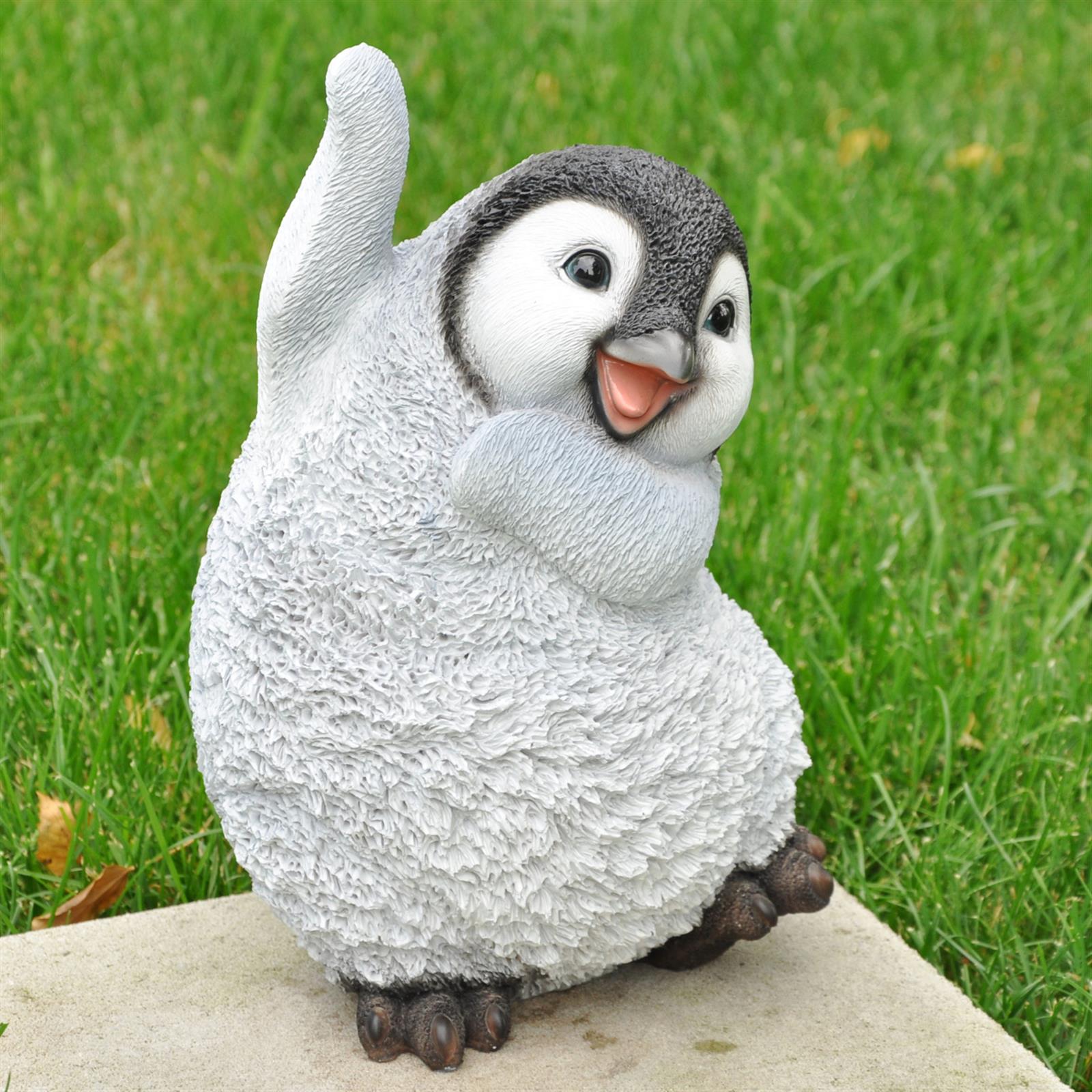 Dekofigur Gartenfigur Pinguin